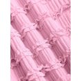 thumbnail image 5 of Pink Ruched Halter Maxi Dress With Adjustable Neck Tie, 5 of 6