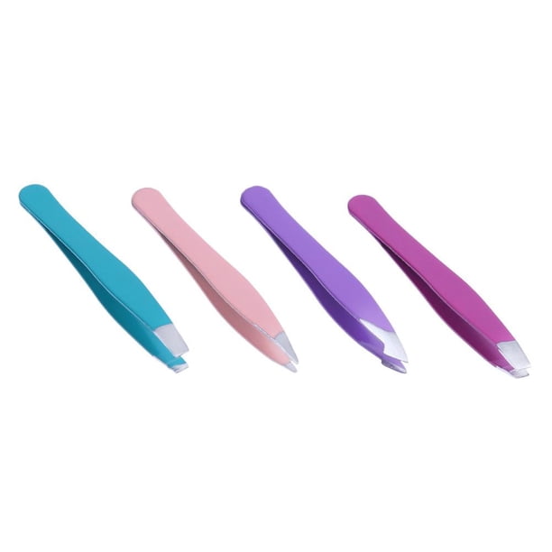 Kuymtek Para Cejas 4 Uds. Inclinadas Metal Profesional Herramienta Maquillaje Belleza Cosmética