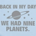 thumbnail image 2 of CafePress - We Had Nine Planets Infant Bodysuit - Baby Light Bodysuit, Size Newborn - 24 Months, 2 of 4
