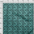 thumbnail image 3 of oneOone Cotton Poplin Turquoise Blue Fabric Asian Ikat Sewing Fabric By The Yard Printed Diy Clothing Sewing Supplies 56 Inch Wide, 3 of 4