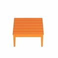 thumbnail image 2 of WestinTrends Ashore Outdoor Coffee Table, 32 Inch All Weather Poly Lumber Adirondack Patio Coffee Table Square Low Table, Orange, 2 of 5