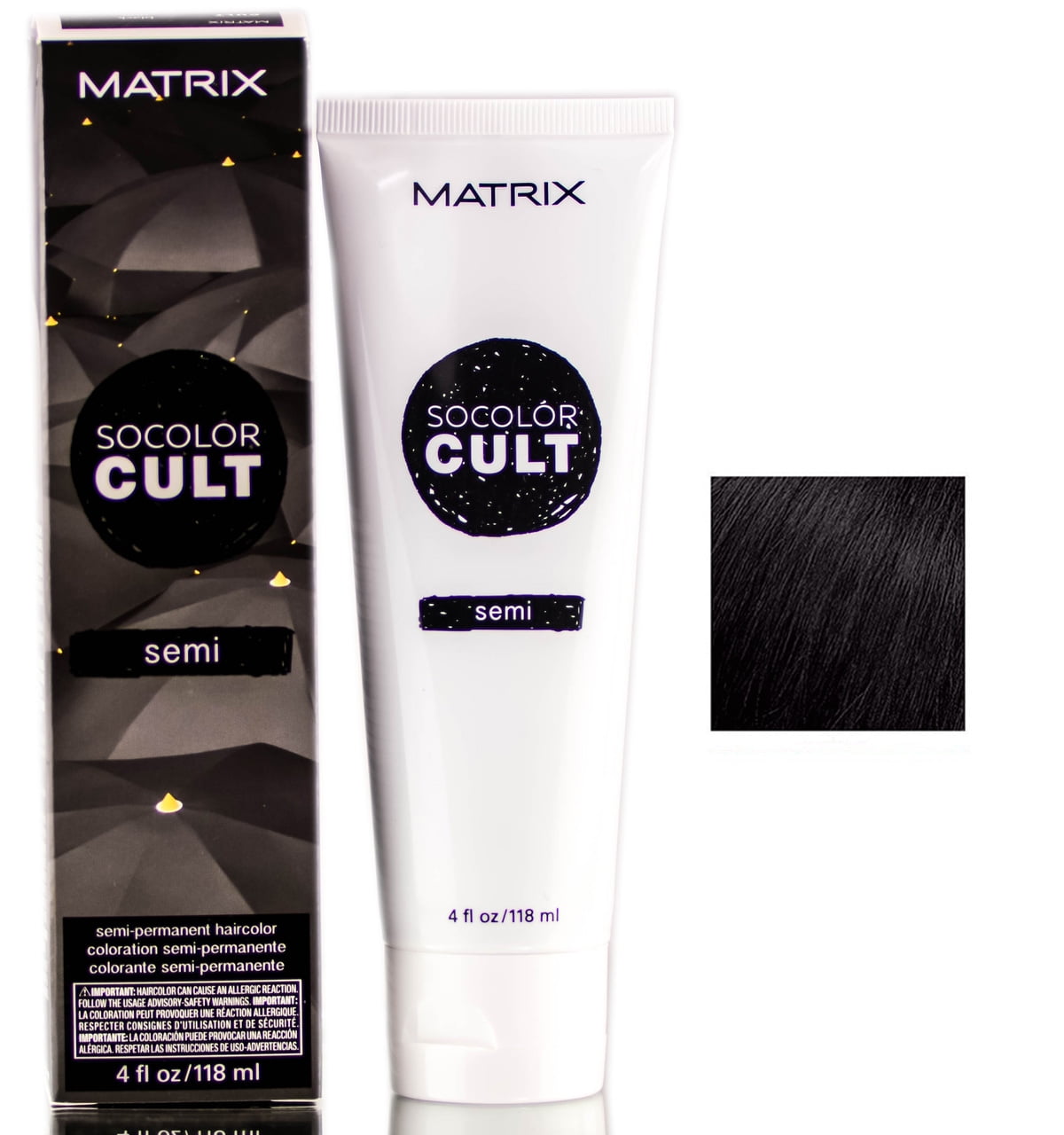 Matrix Socolor Cult Semi Permanent Haircolor Black Pack of 1 with