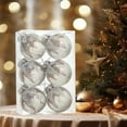 thumbnail image 5 of 6PCS Large Christmas Ornaments - 60mm White Shatterproof Hanging Balls for Xmas Tree, Holiday & Festive Decorations, 5 of 7