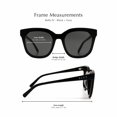 thumbnail image 3 of Anteojos de Sol DIFF Gia Espresso Tortoise Oversized Square para Mujer, 3 of 9