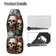 thumbnail image 6 of Uorisanigo Fashion Skull Car Seat Covers Set of 2 Waterproof Front Seat Covers Stretch Polyester Fabric Cover Breathable Front Seat Cover Universal Fit for Auto Truck Van SUV, 6 of 7