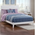 thumbnail image 2 of AFI Nantucket Full Low Profile Wood Platform Bed Frame with Cottage Headboard, White, 2 of 7