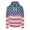 Stars & Stripes, variant on Adult Tailgate Fleece Pullover Hood
