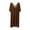 Coffee, variant on Women's See Through Mesh Nightgown V Neck Short Sleeve Sleepwear Dress