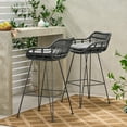 thumbnail image 2 of Lisa Outdoor Wicker Barstools with Cushions (Set of 2), 2 of 11