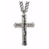 Necklace-Thorn Cross-Christ My Strength (20 )