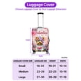 thumbnail image 5 of Hello Valentine’s Day Yorkshire Terrier Flower Crown Romantic Pink Floral Travel Luggage Cover Yorkie Dog Lover Gifts Suitcase Dust Protective Decor - 00031, 5 of 5