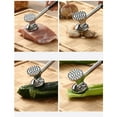 thumbnail image 2 of KONTONTY Household Double-Sided Zinc Alloy Steak Meat Hammer Mallet Meat Tenderizer, 2 of 8