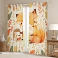 thumbnail image 2 of Castle Fairy Cartoon Fox Hedgehog Curtains Pack of 2 (42x84 Each) for Preppy Child,Kawaii Jungle Animal Curtains Blackout,Happy Autumn Fall Bedroom Curtains,Microfiber Bedroom Decor, 2 of 6