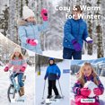 thumbnail image 7 of Cooraby 2 Pack Long Kids Winter Ski Gloves Waterproof Warm Snow Gloves Thick Unisex Mitten Gloves for Girls Boys, 7 of 7