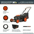 thumbnail image 3 of Yard Max 22 in. 201cc SELECT PACE 6 Speed CVT High Wheel RWD 3-in-1 Gas Walk Behind Self Propelled Lawn Mower, 3 of 11