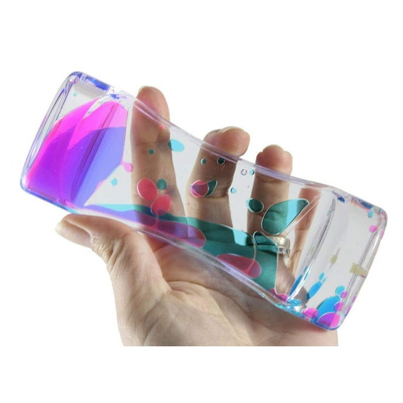 1 BLUE/PURPLE Liquid Dripping Timer - Calm Down Jar - Soothing and Calming Motion - Liquid Timer Sensory Office Toy - Visual Stimulation