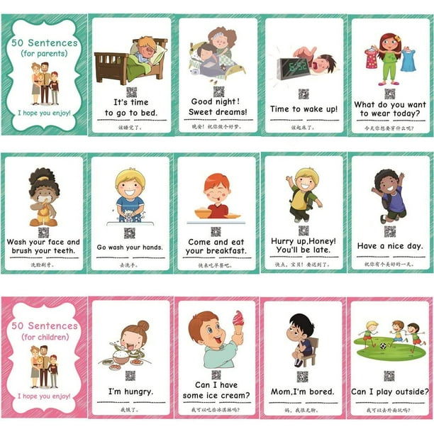 Generic Cartes Flash Parlantes Jouets d'apprentissage anglais Petits  Machine à Lire avec 224 Mots à prix pas cher
