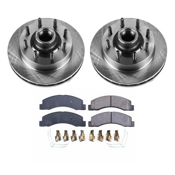 Ultimate Brakes Front Semi-Metallic Brake Pad and Rotor Kit with Hardware WM80662