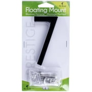 HY-KO 4" BLACK FLOATING MOUNT HOUSE NUMBER 7