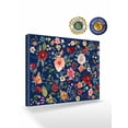 thumbnail image 2 of Navy Blue Flowers Wall Art for Living Room,Canvas Picture Wall Decor for Bathroom Bedroom,Spring Vintage Floral Leaves Farmhouse Painting Artwork for Office Kitchen Hallway Dining Room Decor 16"x20", 2 of 8