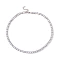 thumbnail image 2 of Classic Cubic Zirconia Tennis Necklace 304 Stainless Steel Jewelry for Women Stainless Steel Color Clear 16.65 inch(42.3cm), 2 of 4