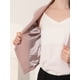 thumbnail image 5 of Chaqueta Corta Casual de Negocios de oficina sin cuello Allegra K Rosa Oscuro XS, 5 of 5