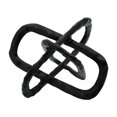 thumbnail image 1 of Sagebrook Home 16048-01 9 in. Metal Oval Links Decor, Black, 1 of 1
