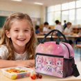 thumbnail image 4 of Xoenoiee Axolotl Soccer Star Print 3pcs Kids Backpack Schoolbag for Girls Elementary Primary Bookbag with Lunch Box Pencil Case 3 In 1 Casual Daypack Rucksack Satchel with Adjuatable Strap, 4 of 6