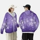 thumbnail image 4 of Fotbe Snowfall Sky White Purple Chaqueta con Protección Solar UPF 50+ para Hombre y Mujer, Camisa con Capucha y Bolsillos-Medium, 4 of 7