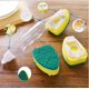 thumbnail image 3 of Varita para platos con 7 cabezales de esponja de repuesto, cepillo dispensador para fregar platos, esponja ecológica con mango de repuesto para limpieza de cocina, 3 of 5