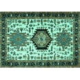 thumbnail image 1 of Ahgly Company Indoor Rectangle Persian Turquoise Blue Traditional Area Rugs, 8' x 10', 1 of 4