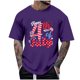 thumbnail image 2 of Tops para hombre, blusas y camisas de cuello redondo y manga corta para hombre, tops casuales de cuello redondo y manga corta con estampados especiales para hombre., 2 of 5