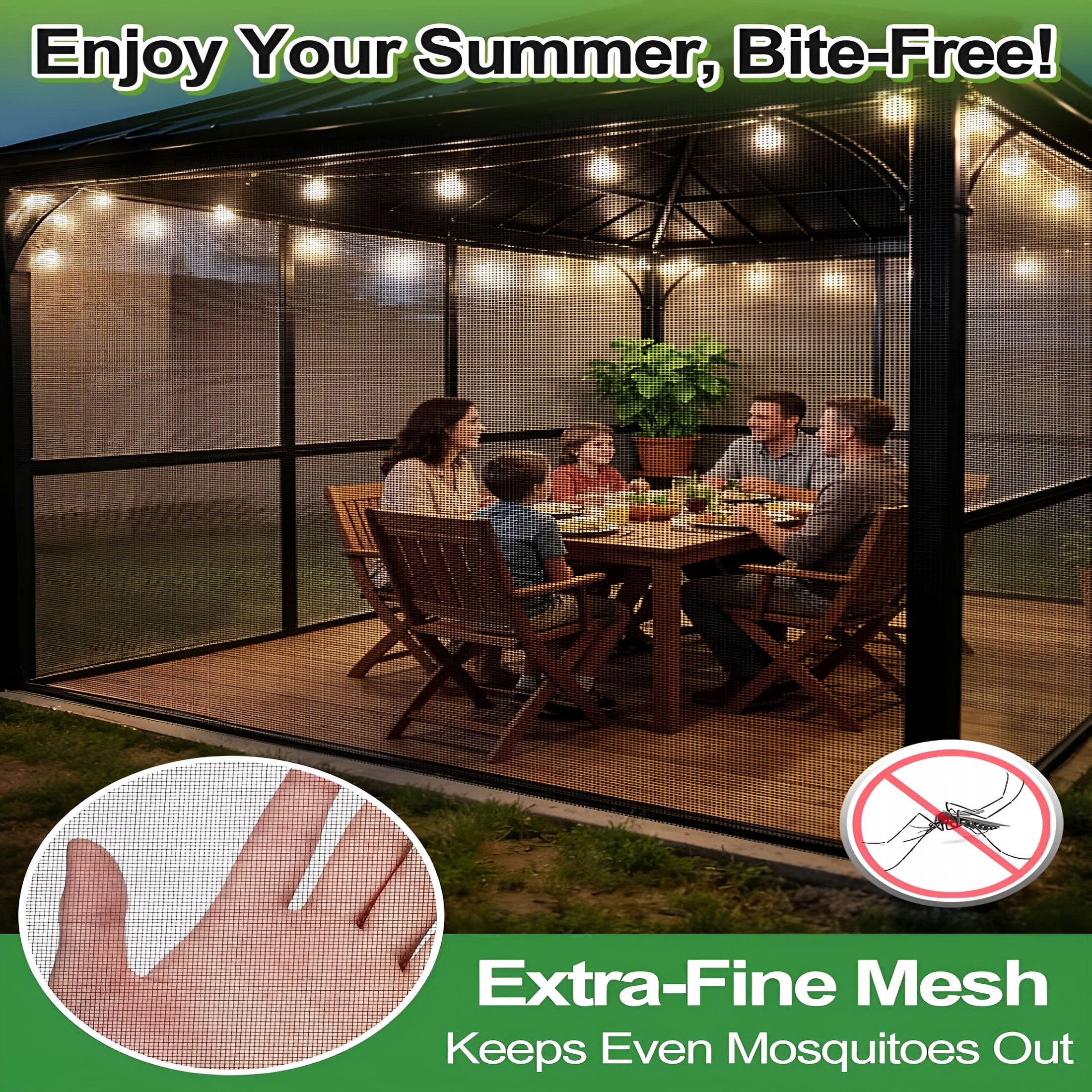 MISSMILE 10X20Ft Pp Nanocomposite Garden Netting-Keep Bugs Out,Mosquito Net for Patio,Bird Barrier Mesh Screen for Balconies Outdoor Plants Vegetables Raised Beds,33% Shade Rating