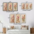 thumbnail image 4 of Designart "Victorian Lady Amid Rustic Pink Roses I" Rose Framed Wall Art Set Of 3 - Pink Traditional Frame Gallery Set For Office Decor, 4 of 6