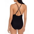 thumbnail image 3 of No Boundaries Juniors' Block it Out Colorblocked One-Piece Swimsuit, 3 of 3
