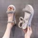 thumbnail image 2 of Zapatos de mujer a la moda 2023, zapatos de tacón bajo, sandalias de playa, conjunto de zapatos Muffin, cuña informal a la moda para mujer, novedad de verano de lujo para niñas 39 Gao Jinjia LED, 2 of 2