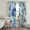 White, Blue, Green, variant on Blue Flowers Sheer Curtains 84 Inch Length 2 Panels Set, Spring Summer Watercolor Boho Floral Leaf Voile Window Treatment Rod Pocket Curtains Sheers Drapes for Bedroom/Living Room/Kitchen 52"x84"x2