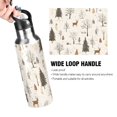 thumbnail image 4 of Yayeee 33oz Insulated Water Bottle Double Wall Stainless Steel with Flip Straw Lid, Beige Christmas Forest, 4 of 7