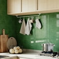 thumbnail image 5 of VANCORE Peel and Stick Backsplash Tiles - 10 Pack Four Square Matte Green Decorative Wall Panels, 9”x9”, 5 of 9