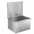 thumbnail image 4 of TEQIN Drop in Ice Chest, 20''L x 14''W x 13''H Stainless Steel Ice Cooler, Commercial Ice Bin with HingedCover, 32 Quarts Outdoor Kitchen Ice Bar, Drain-pipe and Drain Plug Included,for Cold Wine Beer, 4 of 7