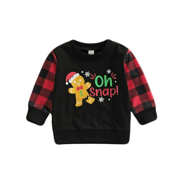 LUXUR Boys Christmas Sweatshirt Xmas T Shirt Long Sleeve Tops Cute