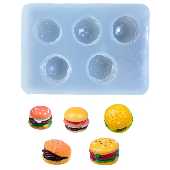 Giaone Hamburger Shaped Chocolate Mold Baking Accessory for Baking Fondant Candy