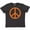 Vintage Black, variant on Inktastic Funky Orange Peace Sign Youth T-Shirt