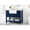 thumbnail image 2 of Elegant Decor Clement 42" MDF Single Bathroom Vanity with Backsplash in Blue, 2 of 8