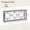 thumbnail image 3 of Gymax Table Console Moderne Mi-Siècle à 2 Niveaux 71 Pieds' Table Console Étroite pour Entrée, 3 of 10