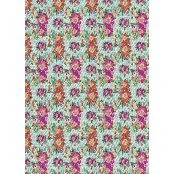 Ahgly Company Indoor Rectangle Patterned Raspberry Purple Novelty Area Rugs, 7' x 9'
