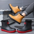 thumbnail image 4 of AUXDIQ Rain Boots Men Short Ankle Women Waterproof Rain Boots Outdoor Garden Shoes, 4 of 6