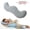 Gray, variant on Pea Pod Body Pillow for Side Sleepers, Pea Pod Body Cooling Pillow for Adults, Soft Long Hugging Pillow with Removable Washable Cover, Multipurpose Support Pillow for Bedroom Sofa Home (Pink,120cm)