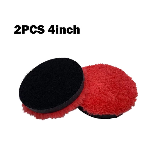 2Pcs 3/4/5/6/7In Microfiber Polishing Pad For Cars Body Polish Polishing Wheels