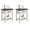 White, variant on Kojooin Nightstands Set of 2, End Table with Drawer, Side Table for Spaces, 2 Tiers Storage Shelves with Dresser, Bedside Table for Living Room, Bedroom, Dorm 2pcs